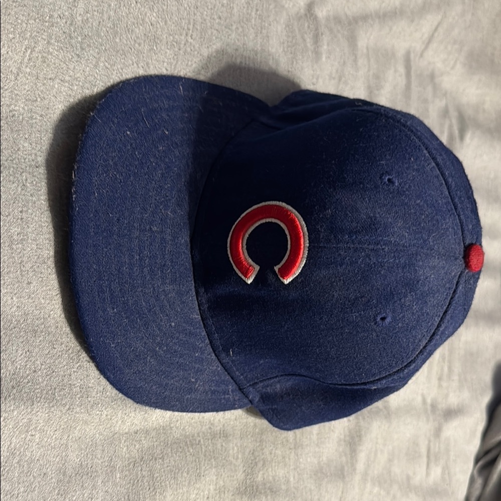 New Era Blue and Red Hat with Embroidered Logo